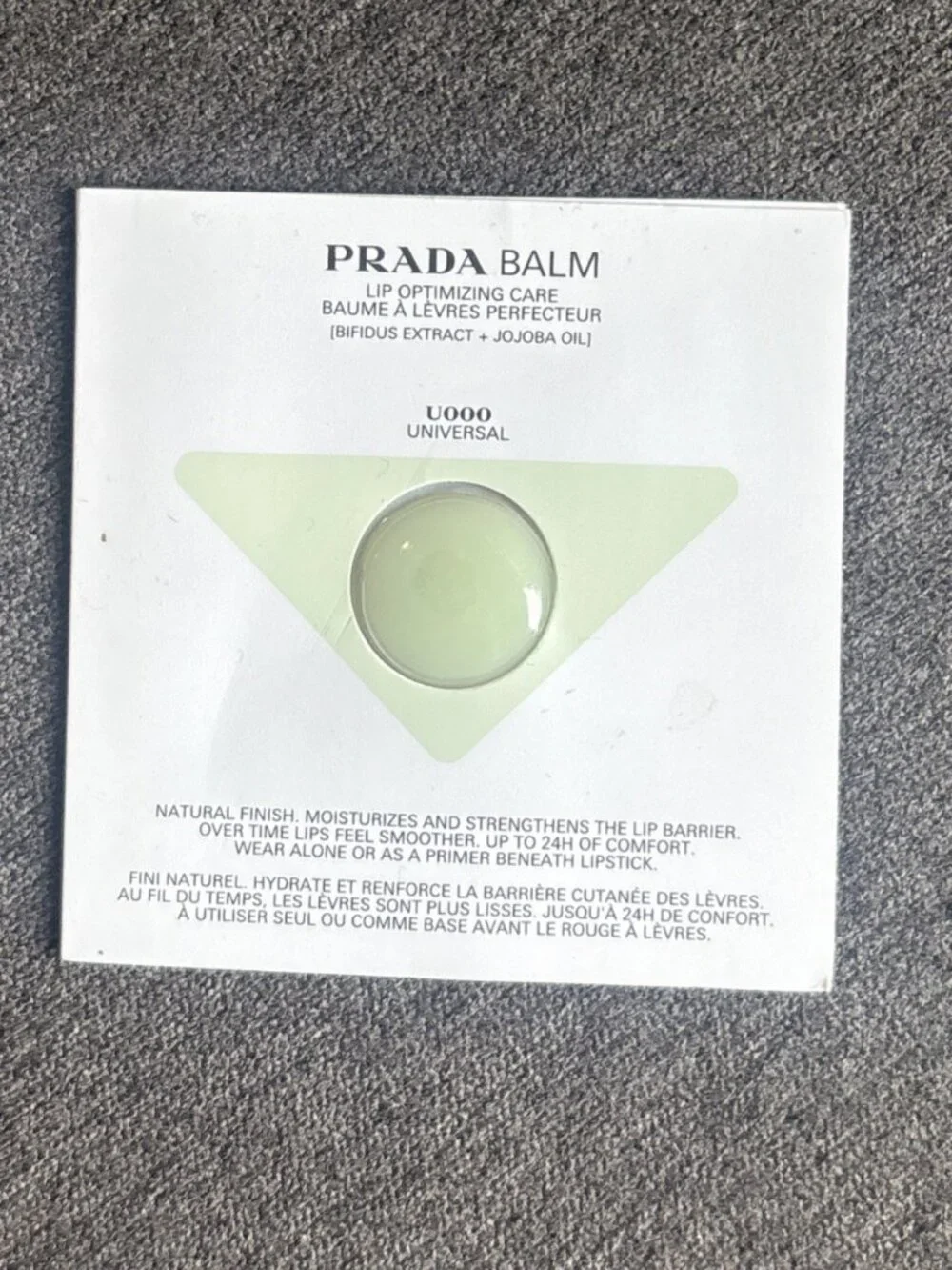 PRADA Lip Balm Universal U000 0.2g Each (0.8g Total) Sample Sealed New Jojoba